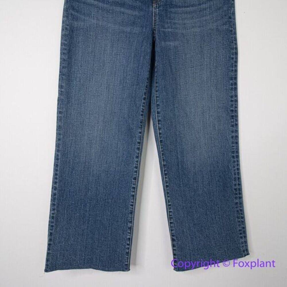 New! Madewelll Slim Wide-Leg Jeans in‎ Crownridge Wash: Raw-Hem Edition, size 27 - Picture 4 of 16